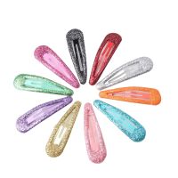 100Pcs Sequined Hairpin Headdress Color Cute Baby Child Hairpin Headdress Female Bangs Side Clip Sprinkled Powder