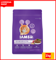 อาหารแมว  IAMS Proactive Health Mother and Kitten ไอแอมส์ โปรแอคทีฟ อาหารแมว สูตรสำหรับแม่และลูกแมว ขนาด 1 กิโลกรัม