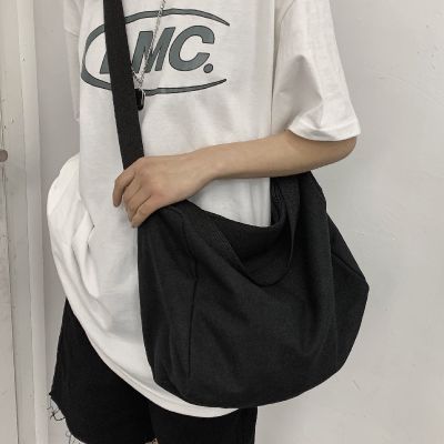 COD DSFGERERERER On Sale Ins Japanese Ready Stock Korean Fashion Ulzzang Canvas Big Capacity Men Sling Bag Shoulder Bag Crossbody Bag