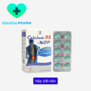 Viên uống Calcium D3 MDP bổ sung Canxi + vitamin D3, giảm còi, loãng xương