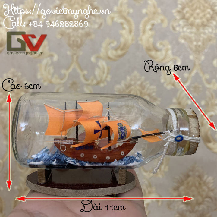 Mô hình thtuyền buồm trong chai thủy tinh  Shop quà trực tuyến