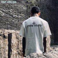 Stone Island Tide Brand Short-Sleeved T-Shirt Hip-Hop Street Tide Brand Loose Round Neck Mens Summer