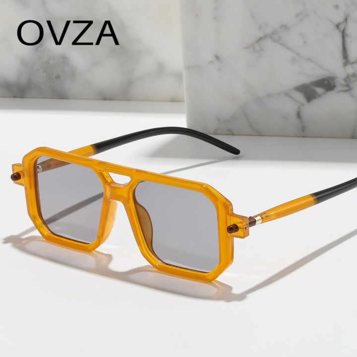 ovza-2023แว่นตากันแดดคู่แฟชั่นใหม่-พังค์แว่นตาสไตล์คลาสสิกย้อนยุค-s1179