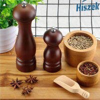 Hiszek เครื่องบดเครื่องเทศแบบแมนนวล Wood Mill เครื่องปรุงรสเกลือพริกไทยหมุนฝาปิดใช้งานง่ายเครื่องบดขนาดเล็กสำหรับร้านอาหารในครัวเรือน