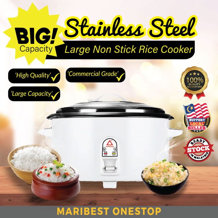 Giant Rice Cooker Cooks 10kg Of Rice // Giant Rice Cooker