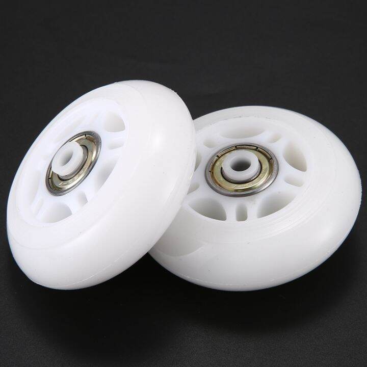 4-pack-inline-skate-wheels-beginners-replacement-wheel-with-bearings-70mm-white