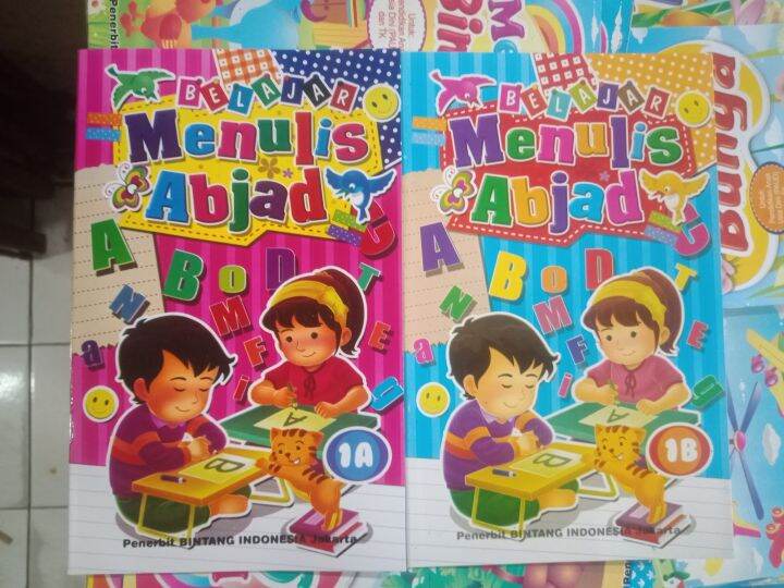 Paket 2 Pcs Buku Belajar Menulis Abjad 1a & 1b / Panduan Belajar Untuk ...