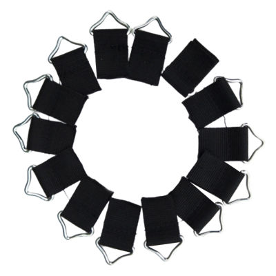 LazaraLife 10ชิ้น/แพ็คแผ่นแทรมโพลีนวงแหวนสามเหลี่ยมหัวเข็มขัดสวมใส่ได้แบบสากลแหวน V-แหวนสำหรับ Trampoline Jump กระเป๋าแพท Craft สิ่งที่แนบมา