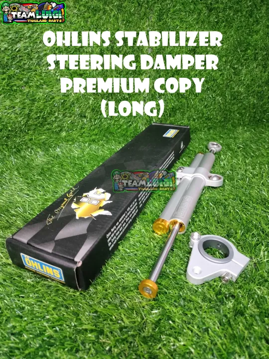 OHLINS STEERING DAMPER STABILIZER WITH BRACKET LONG THAILAND MADE