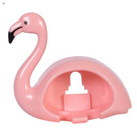 RET Flamingo Shaped Toothbrush Holder Set With Soap Dishes Punch-free Self Adhesive 2 Position Wall Mount Organizer Rack New