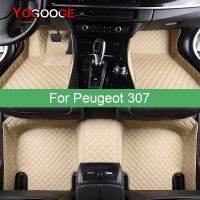 ❒☂ YOGOOGE Car Floor Mats For Peugeot 307 307SW Foot Coche Accessories Carpets