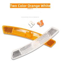 4Pcs/set Bike Bicycle Spoke Reflector Highlight Orange White Safety Wheel Rim Reflective Light Mount Clip Tube Reflector Lights Reflectors