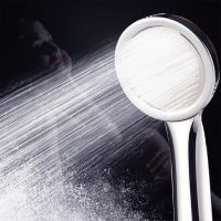 ⊕✔ 1PC High Pressurized Nozzle Sprayer Shower Head Water Saving Rainfall with ABS Chrome Bathroom Shower Head Bathroom Accessories