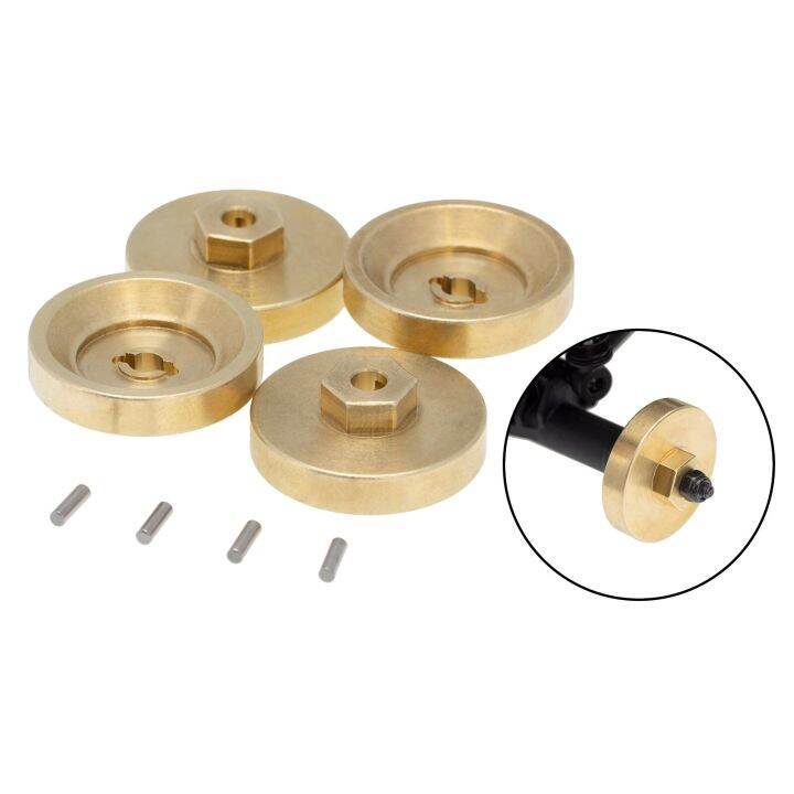 【Exclusive】 4 Pieces 1/24 RC Metal Wheel Counterweight Balance Weight Axial SCX24 AXI00002