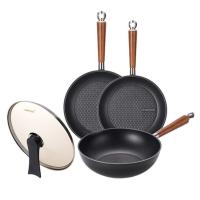 Happycall Graphene IH Pan Wok Lid 4P Set