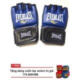 găng tay tập luyện MMA Everlast + tăng băng cuốn tay