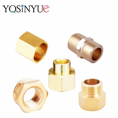 Brass Pipe Hex Nipple Fitting Quick Coupler Adapter 1/8 1/4 3/8 1/2 3/4 1 BSP Adapter Fitting Reducing Hexagon Bushing