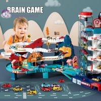 Race Rail Road Tracks Car Adventure Toys City Parking Freewheeling Educational Toy Vehicle Puzzle Playsets Gift for Kids