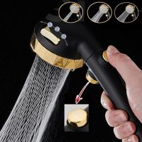 High Pressure Shower Head Pressurized Spray Nozzle Bathroom supplies 3 Modes Handheld Adjustable Water Saving ShowerHead Showerheads