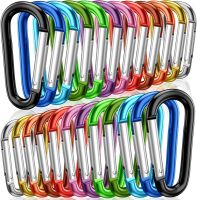 Carabiners Aluminum D Metal Keychain Lock for Outdoor Camping Bottle Hiking