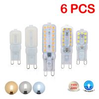 6ชิ้นไฟสปอตไลท์ G9ขนาดเล็ก220V 110V หลอดไฟ5W 7W 9W 2835 SMD สำหรับโคมระย้าแทนที่20W 30W 40W 14 22 32 Leds