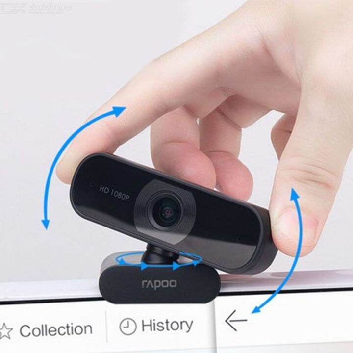 กล้องติดคอม-rapoo-webcam-c260-black