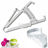 【CW】2ชิ้นเซ็ต Combination ฟิตเนสลดน้ำหนักกล้ามเนื้อ Body Fat Caliper Body Mass Measuring Tape Tester Body Mass Tape