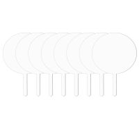 Acrylic Cake Topper Round Cupcake Topper Blank Cake Topper Stick,DIY Acrylic Cake Topper Blank Circle Cake DecoratingKit