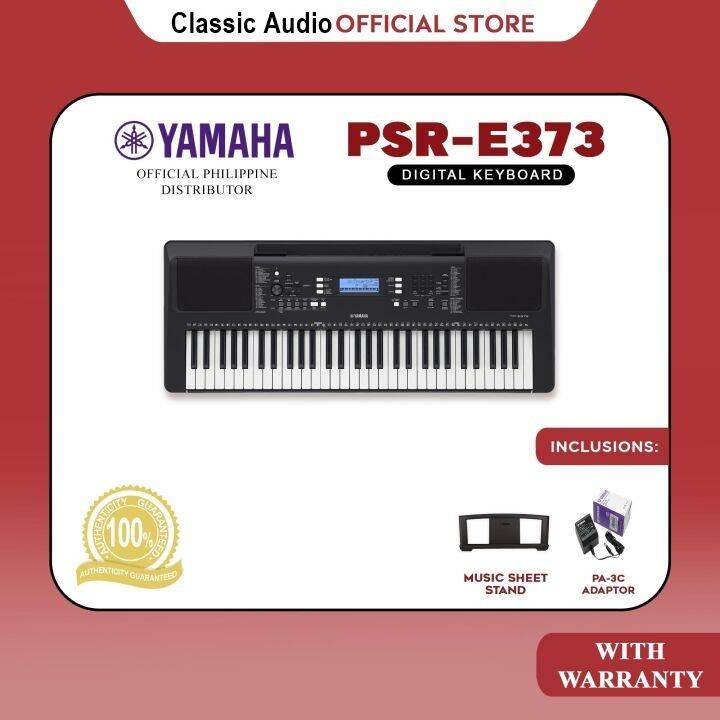 YAMAHA (PSRE373) Touch Responsive Keyboard Piano With Original