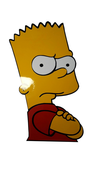 Bart Simpson angry decal sticker for laptops, cars and motorcycles ...