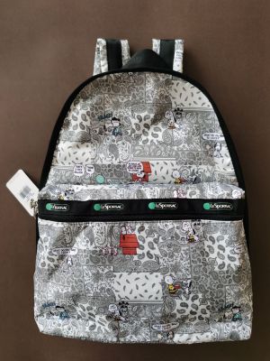 Lesportsac 2023 แบรนด์ร่วมพิมพ์กระเป๋าเป้สะพายหลังกระเป๋านักเรียนกระเป๋าเดินทาง7812