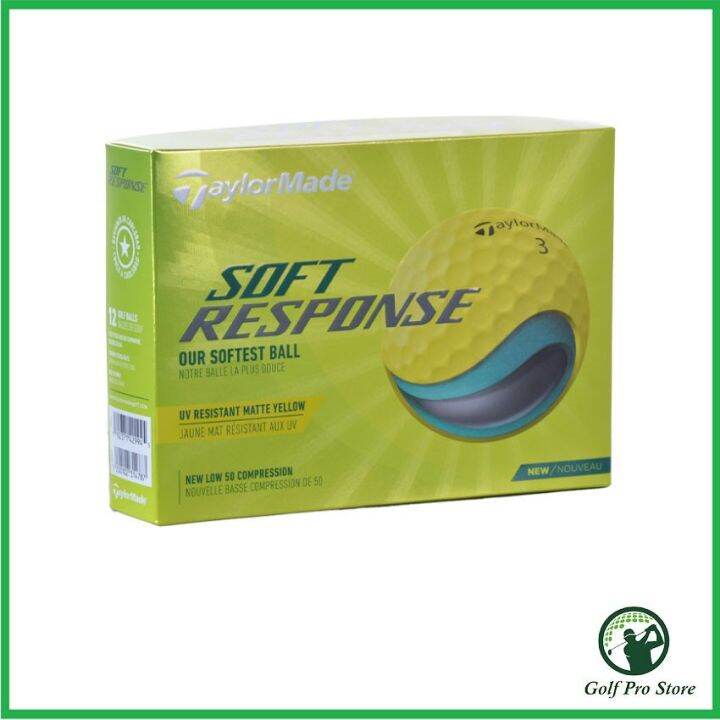 TaylorMade Soft Response (2022) (Yellow) Golf Ball Lazada