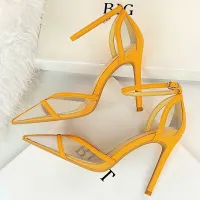 yellow pleaser heels