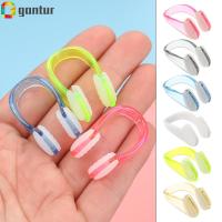 GANTUR 4pcs 6 สี ซิลิโคน อ่อนนุ่ม อุปกรณ์สระว่ายน้ำ ที่อุดหูว่ายน้ำ คลิปจมูกว่ายน้ำ ที่อุดหูสูท