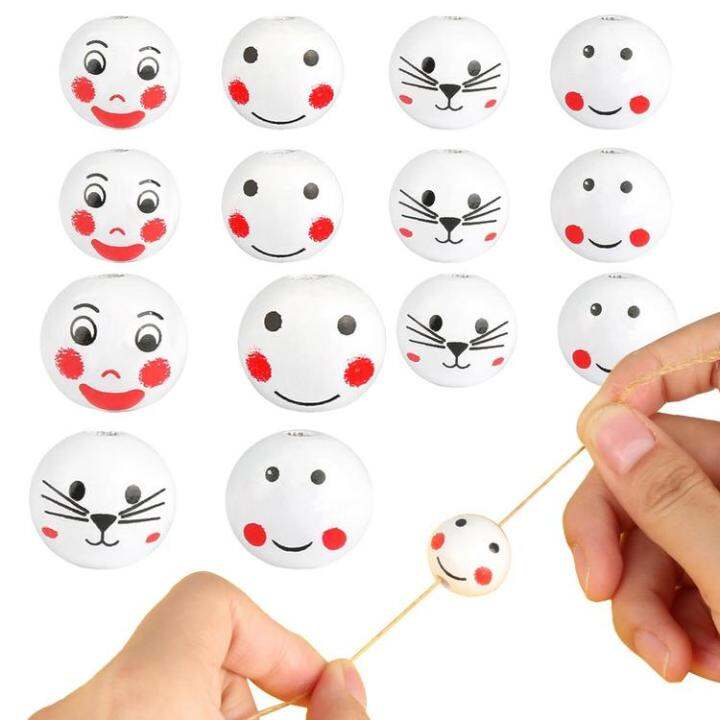 small-wooden-beads-beads-bracelet-making-kit-assorted-smiling-face-wooden-beads-farmhouse-decor-diy-crafts-for-bracelet-necklace-earrings-fashionable