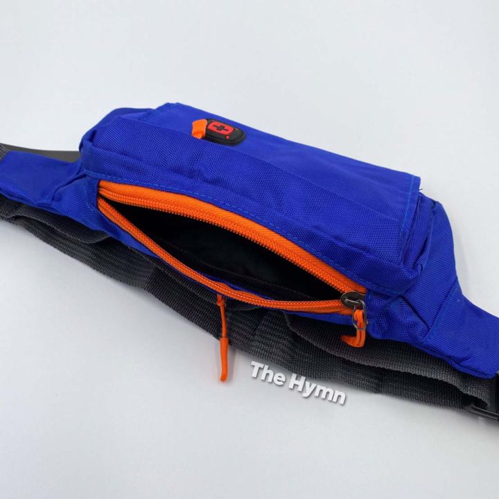 กระเป๋าคาดเอว-คาดอกdakar-เรียบ-ทรงแบน-ซิปส้ม-ผ้าไนลอน-มีให้เลือกถึง-5-สี-จัดส่งสินค้ารวดเร็วทันใจ