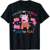 HOT ITEM!!Family Tee Couple Tee Peppa Pig Boots On To Play T-Shirt For Adult