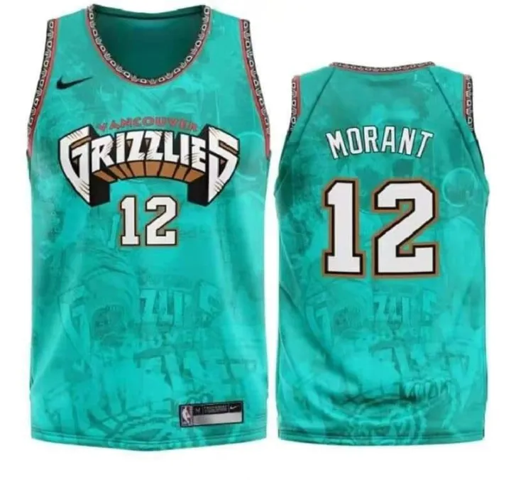 NWT Men's Ja Morant Vancouver Grizzlies Throwback Jersey