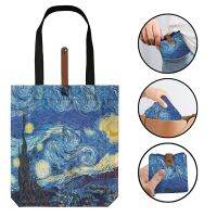 【hot】 Fold Shopping Painting Printed Tote to Reusable Groceries Handbag Street Shoulder Storage ！