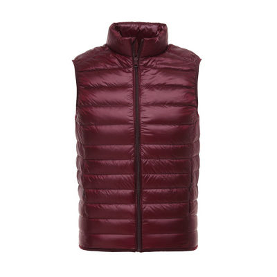 Vomint New Mens Down Vest Coats Sleeveless Jackets 90 Duck Down Short Slim Down Vest Stand Neck Jacket for Male