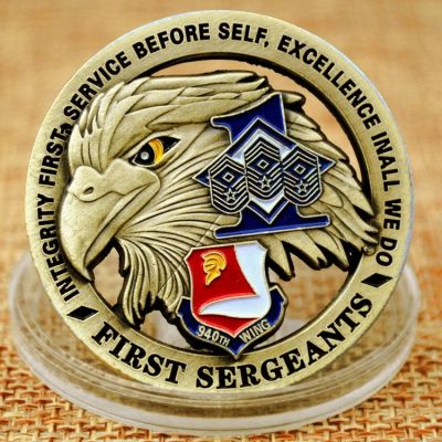 【CC】○۞℡  the US Coins 940th Sergeants Commemorative Coin Souvenir Veteran Air Force Collection