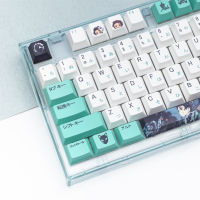 Demon Slayer Keycap Set สำหรับ DIY Mechanical Gaming Keyboard, 5-Sided Dye Sublimation Pbt , Cherry Profile Anime Key Caps