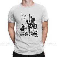 เสื้อยืดผ้าฝ้ายพิมพ์ลายขายดี เสื้อยืด คอกลม พิมพ์ลาย Don Quijote De La Mancha สําหรับผู้ชาย