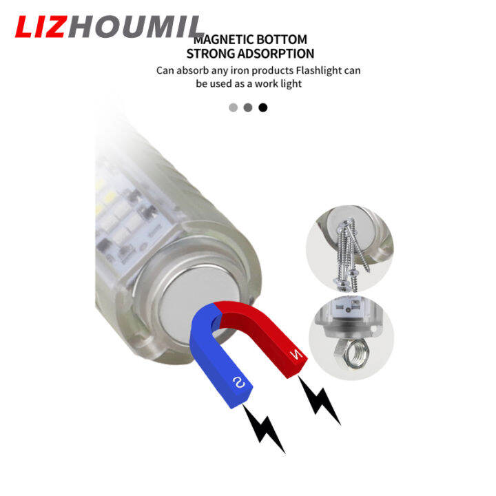 lizhoumil-พวงกุญแจซูมไฟฉาย-led-30w-พวงกุญแจไฟตรวจจับสีม่วงกันน้ำ-ipx4ซูเปอร์ไบรท์