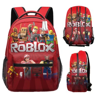 Roblox กระเป๋าเป้สะพายหลัง กระเป๋านักเรียนประถม และมัธยม ลายการ์ตูน สําหรับเด็ก