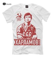 Valeriy Kharlamov Tshirt Red Machine Hockey Team Tee Shirt