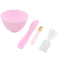 AWEI1 DIY Silicone Facial Masks Making Bowl with Stick Brush Spoon Cosmetic Tools