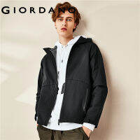 Giordano ผู้ชายแจ็คเก็ต Bonded ผ้าฟลีซโพลีเอสเตอร์เสื้อแจ็คเก็ตมีฮู้ดแขน Raglan กระเป๋าเฉียงพร้อมแจ็คเก็ตซิปจัดส่งฟรี01070734