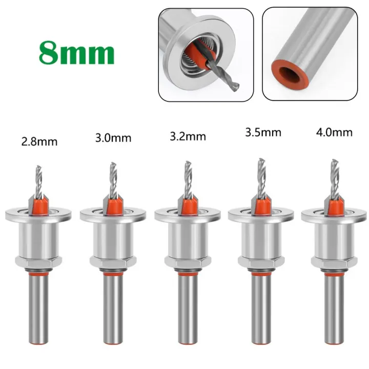 8mm Handle Countersunk Woodworking Milling Cutter Drill Milling Cutter ...