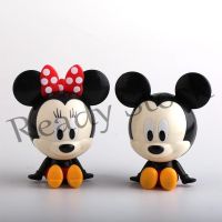 【hot sale】 ✁♚▫ B09 2Pcs/Set Disney Anime Q Version Mini Cartoon Mickey Mouse Minnie Mouse Minerva Mouse PVC Action Figure Model Doll Toys Children Birthday Christmas Gifts